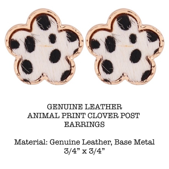 Animal Print Earrings - Picture 2 of 4